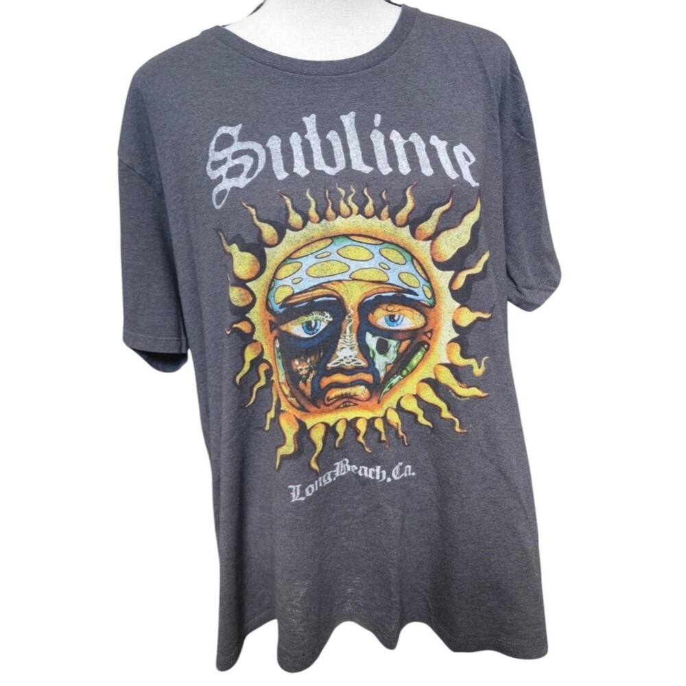 SUBLIME Band Tee Long Beach, CA Plus Size 2X Black Rock
